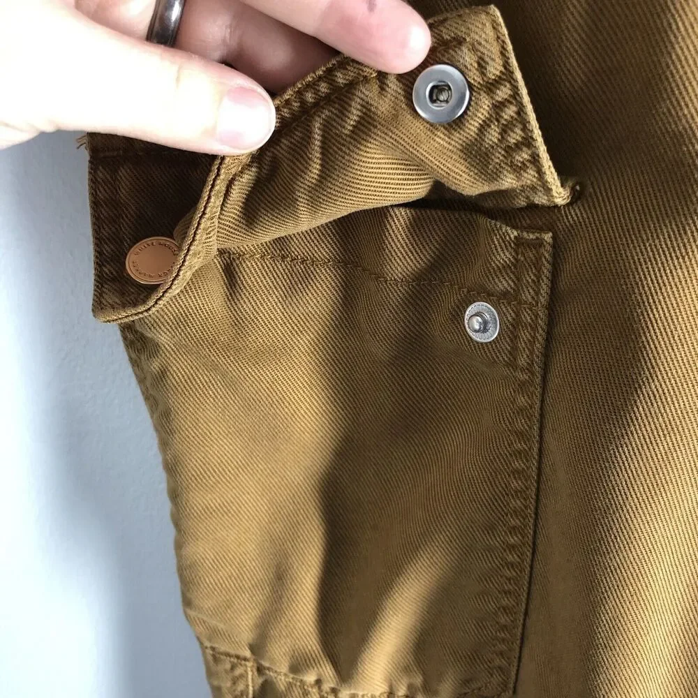 White House Black Market Sz 6 Cargo Pants High‎ Rise Straight Ankle Bronze Brown